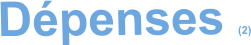 Dépenses (2)